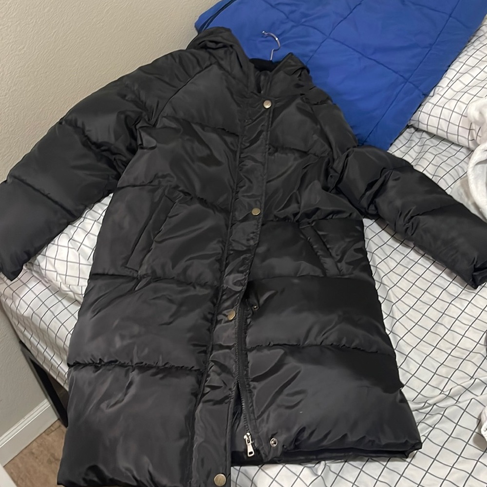 Shein Hooded Long Puffer